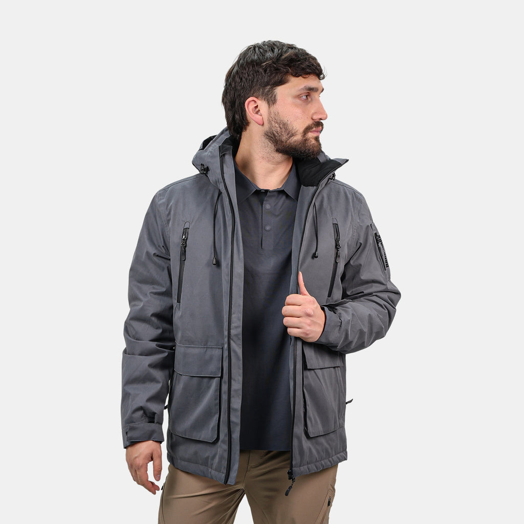 Parka Vail Hardwork para hombre color gris