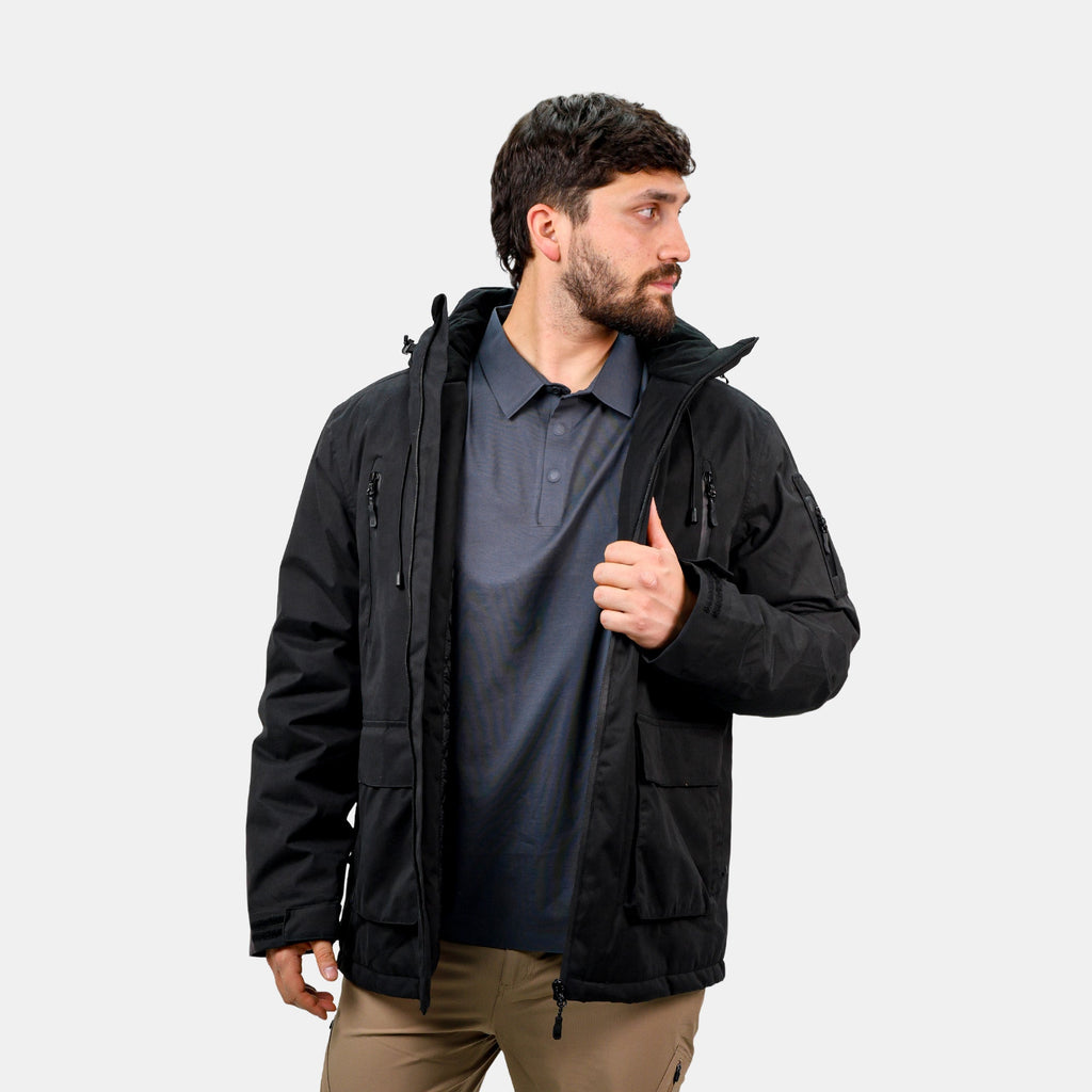 Parka Vail Hardwork para hombre color negro
