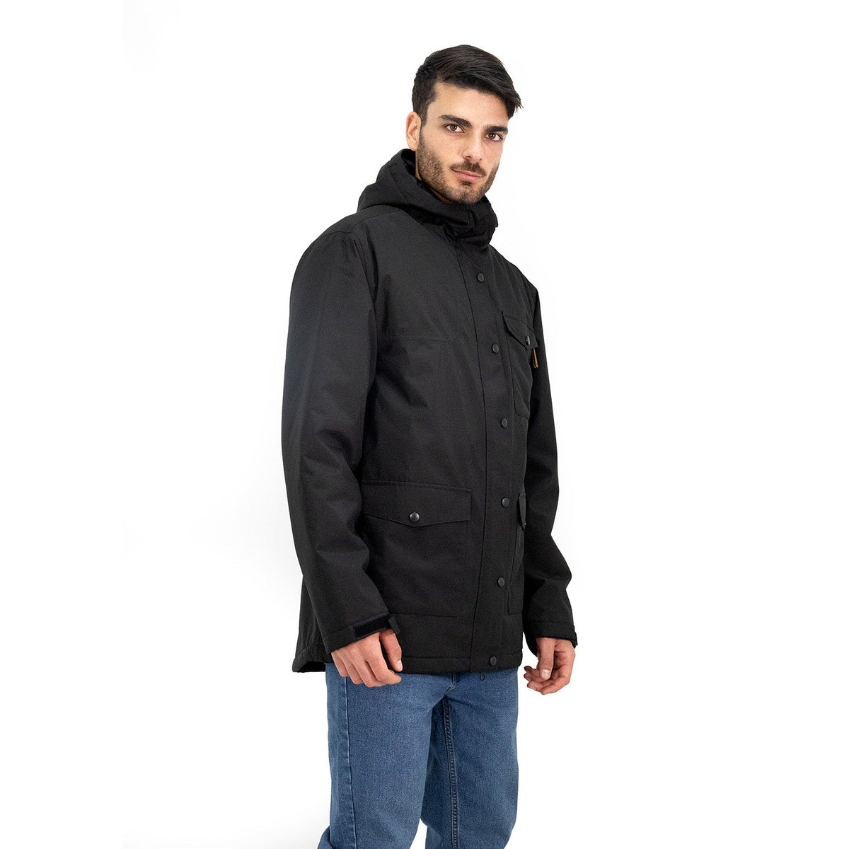 Parka Yosemite Quebec para hombre color negro – otro ángulo