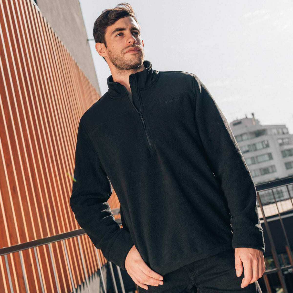 Polar Half Zip Shar Hombre Lhotse color negro