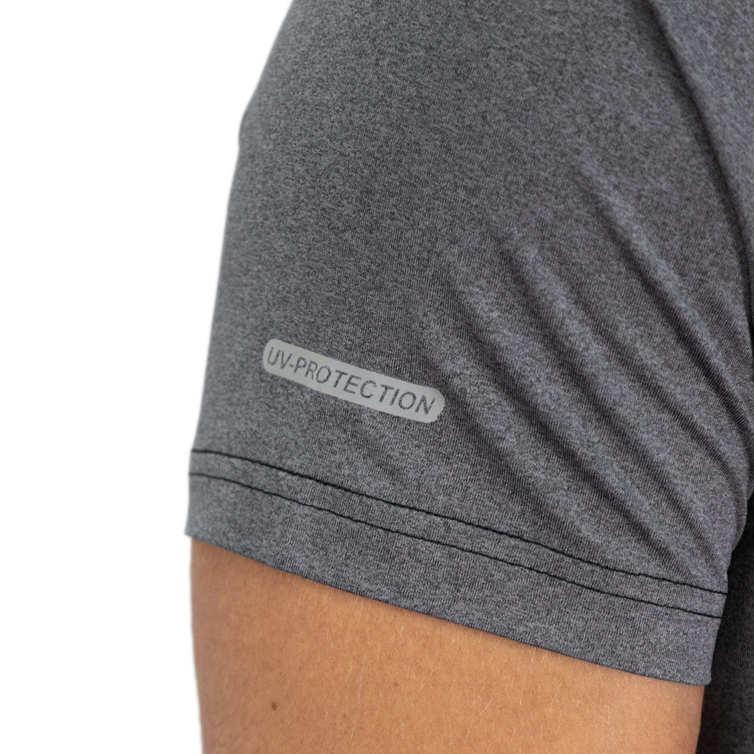 Polera Dry Fit SPX Manga Corta Hombre color gris carbón – vista 2