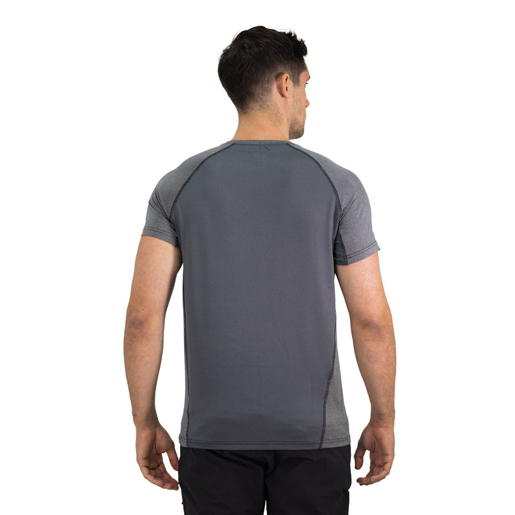 Polera Dry Fit SPX Manga Corta Hombre color gris carbón – vista 4