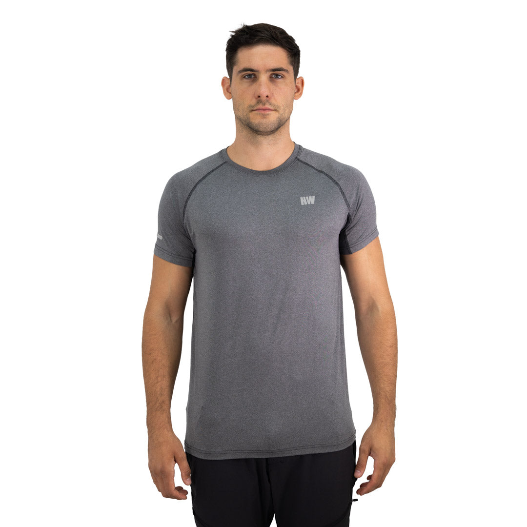 Polera Dry Fit SPX Manga Corta Hombre color gris carbón