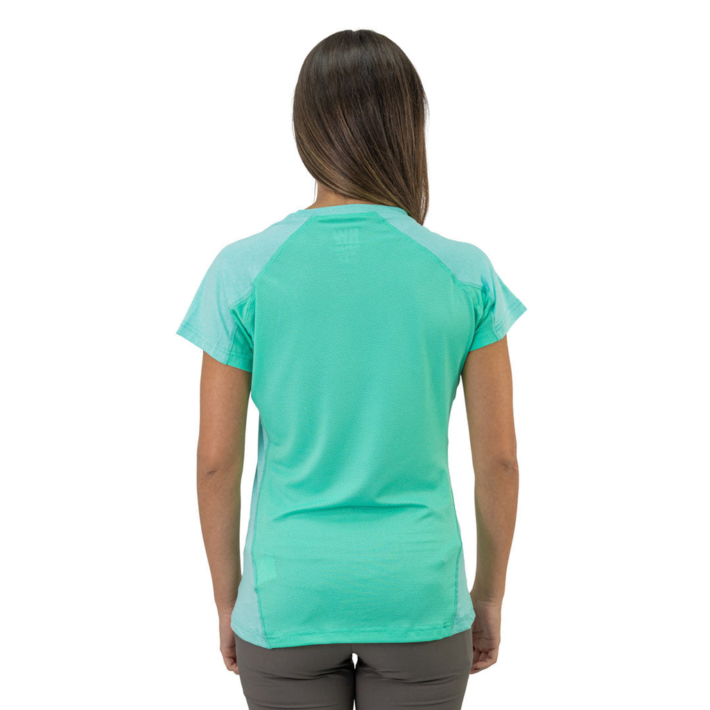 Polera Dry Fit SPX manga corta Hardwork para mujer color aqua