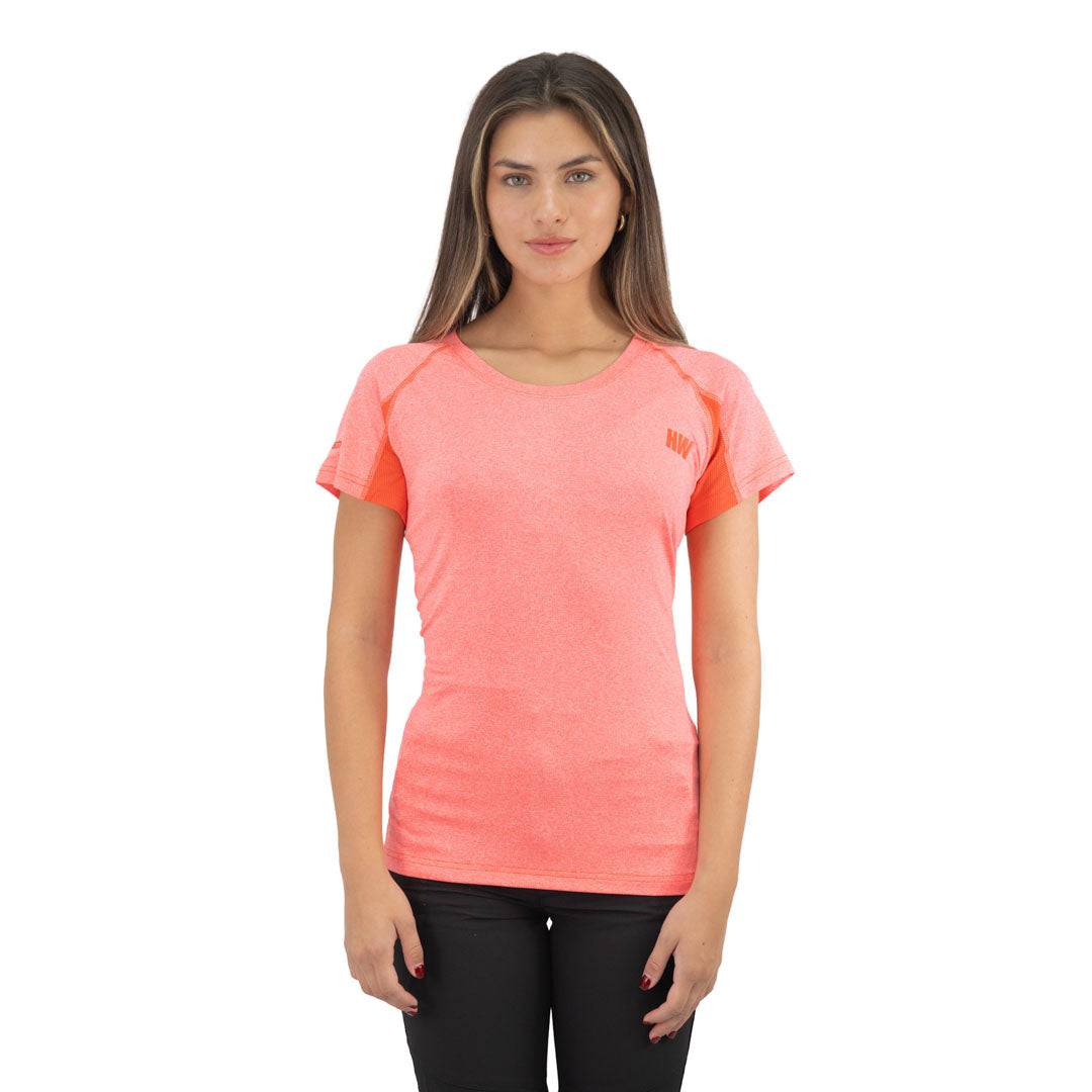 Polera Dry Fit SPX manga corta Hardwork para mujer color coral