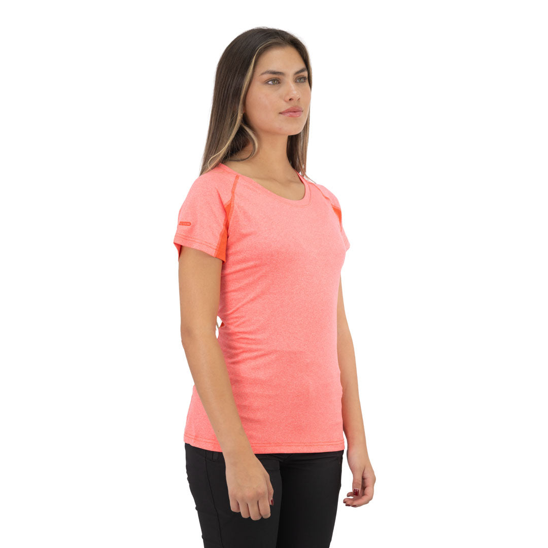 Polera Dry Fit SPX manga corta Hardwork para mujer color coral