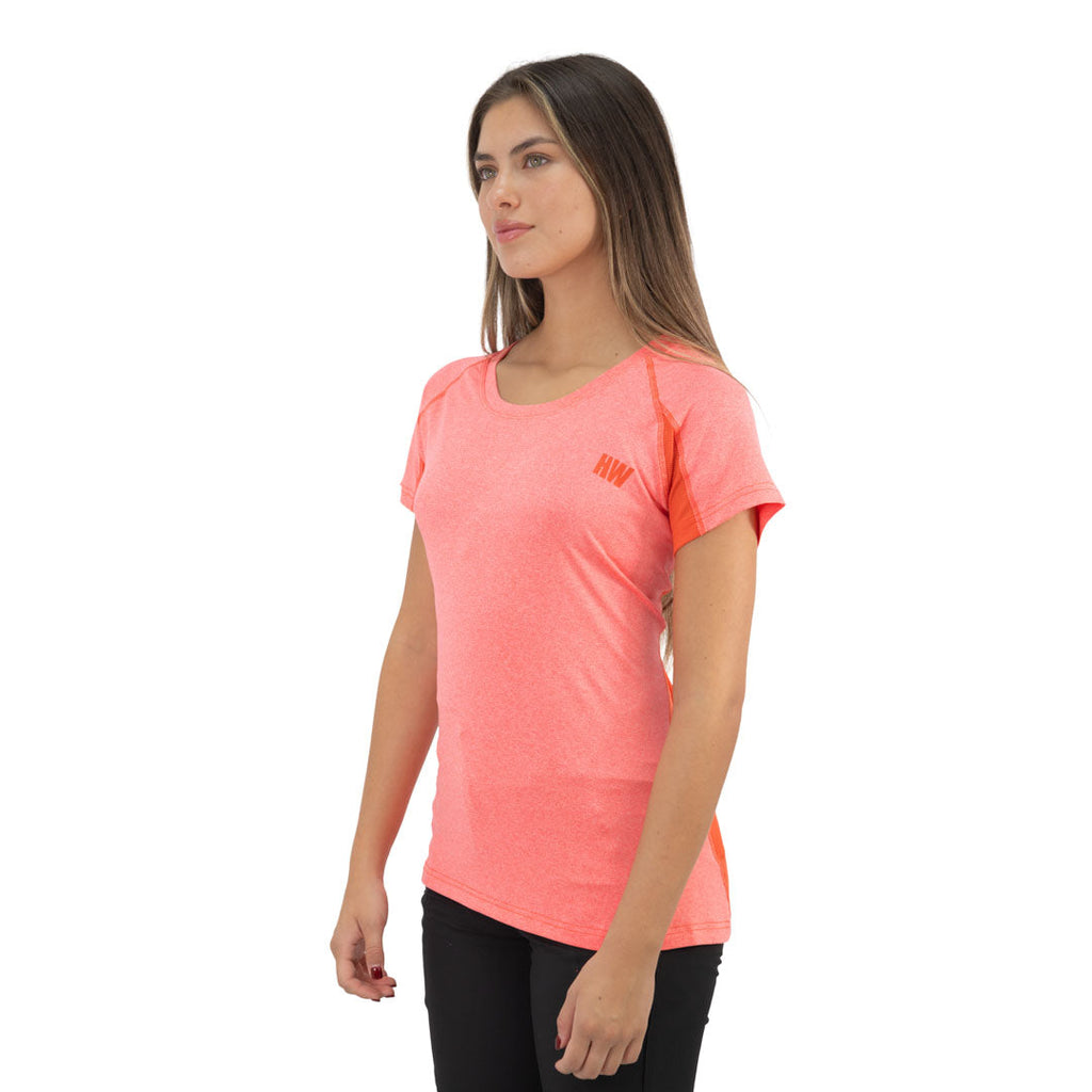 Polera Dry Fit SPX manga corta Hardwork para mujer color coral