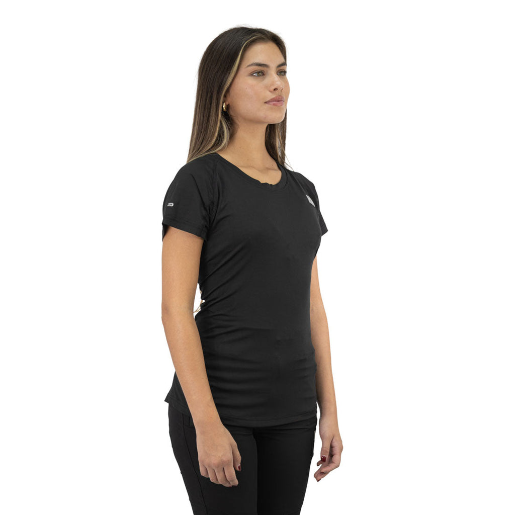Polera Dry Fit SPX manga corta Hardwork para mujer color negro