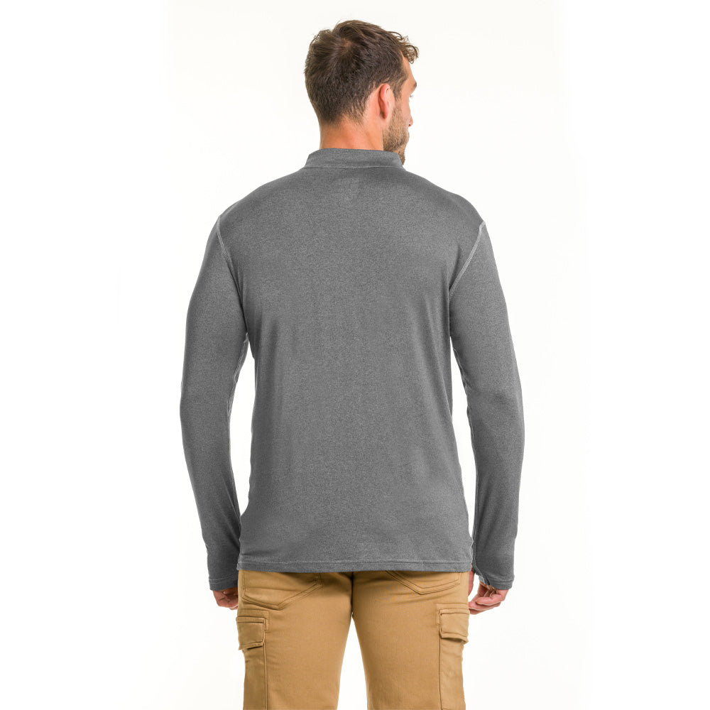 Polera Dry Fit SPX manga larga Hardwork para hombre color gris carbón