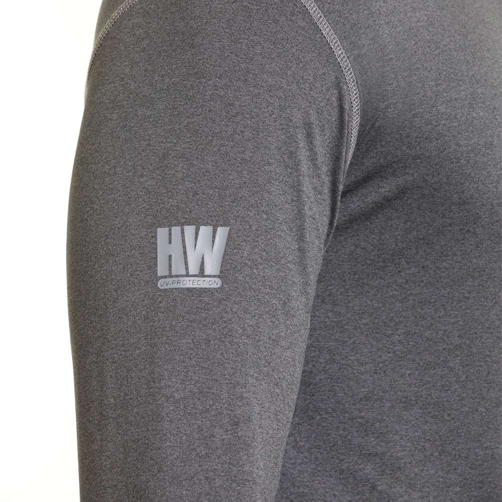 Polera Dry Fit SPX manga larga Hardwork para hombre color gris carbón