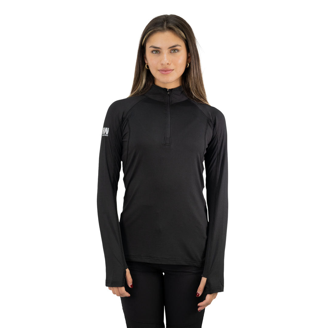 Polera Dry Fit SPX manga larga Hardwork para mujer color negro