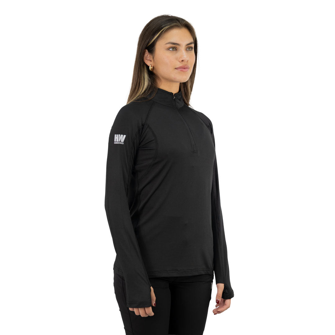 Polera Dry Fit SPX manga larga Hardwork para mujer color negro