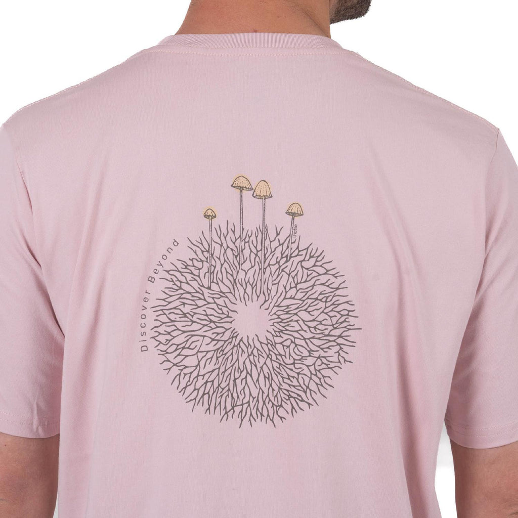 Polera Manga Corta Micelio Mycena Hombre Lhotse