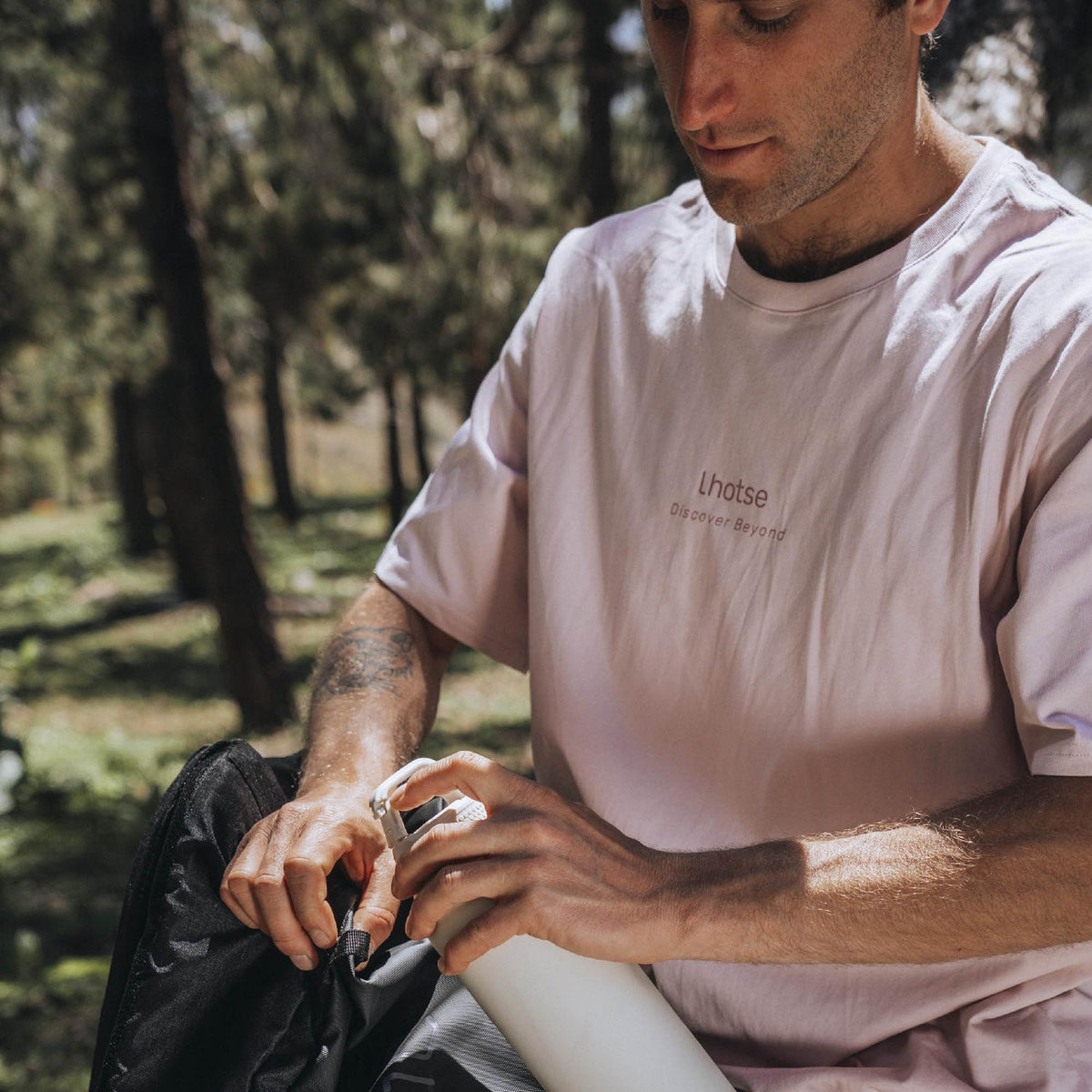 Polera Manga Corta Micelio Mycena Hombre Lhotse
