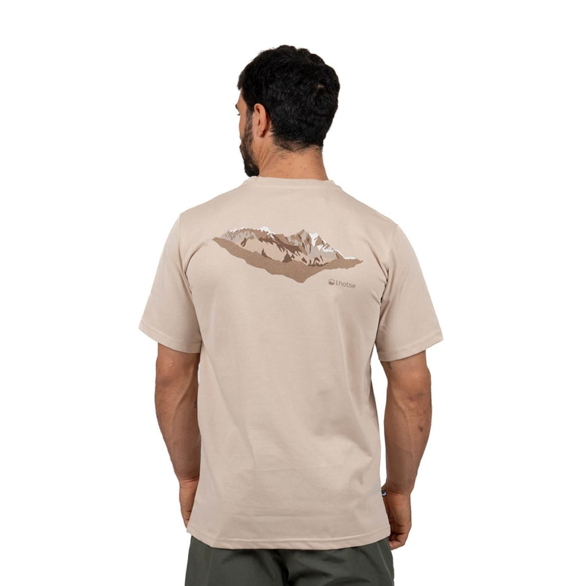 Polera Manga Corta Nepal Hombre Lhotse color beige