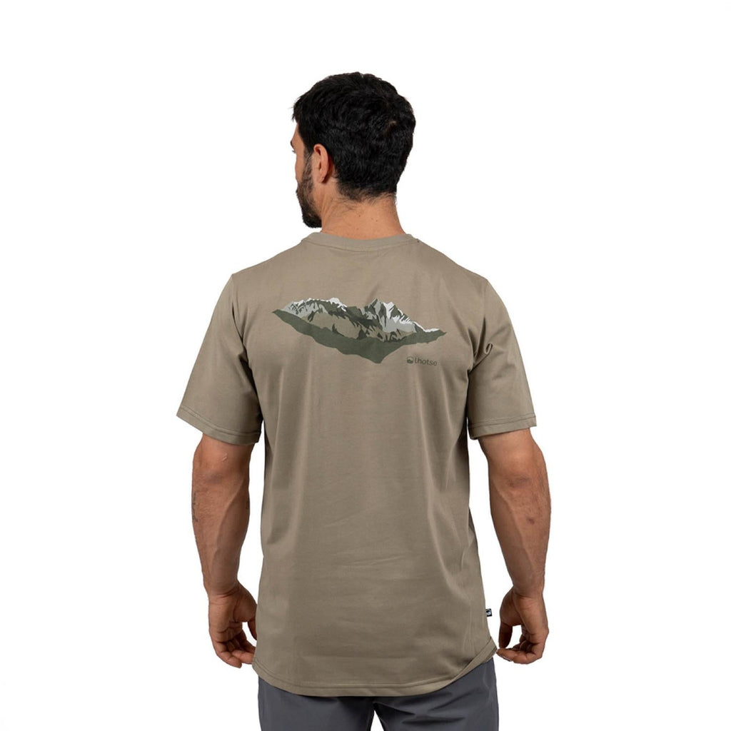 Polera Manga Corta Nepal Hombre Lhotse color verde