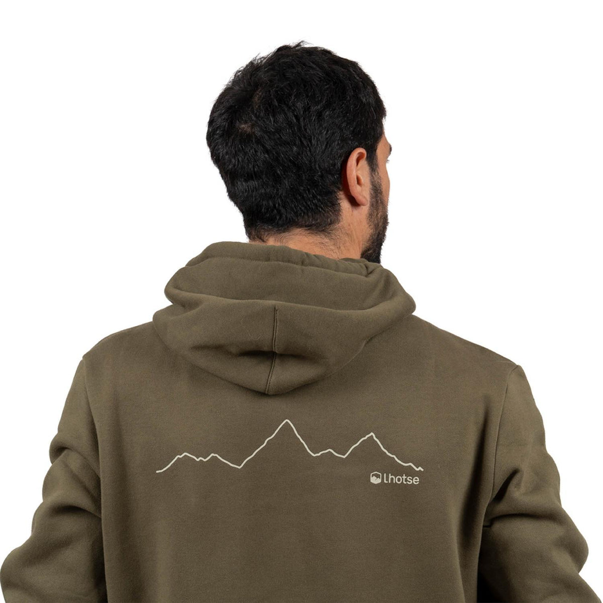 Polerón Hoodie Katmandú Hombre Lhotse color verde