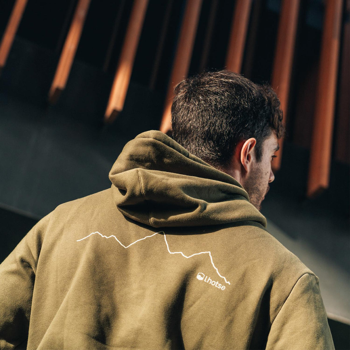Polerón Hoodie Katmandú Hombre Lhotse color verde