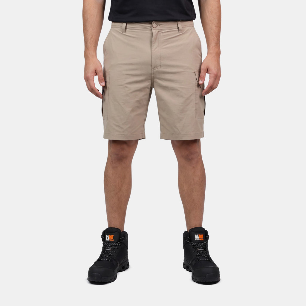 Short Tucson Hardwork para hombre color beige – otro ángulo