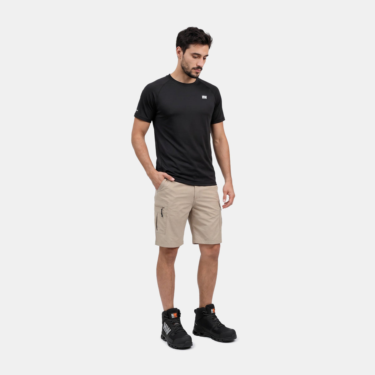 Short Tucson Hardwork para hombre color beige – vista 4
