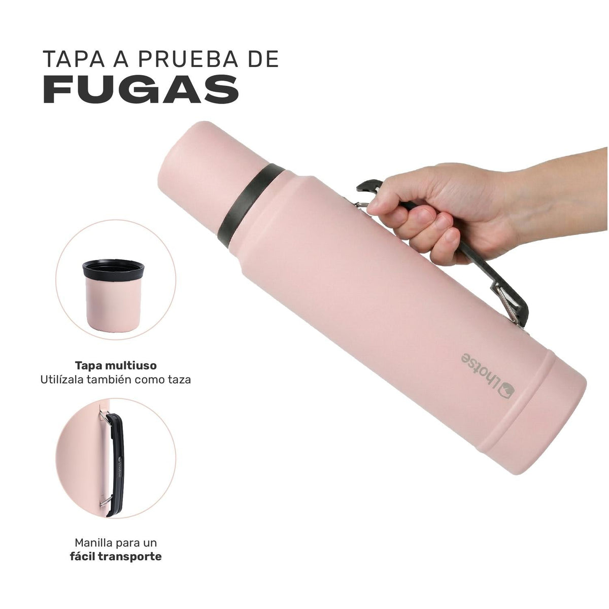 Termo Classic 1,3 L Lhotse color rosa