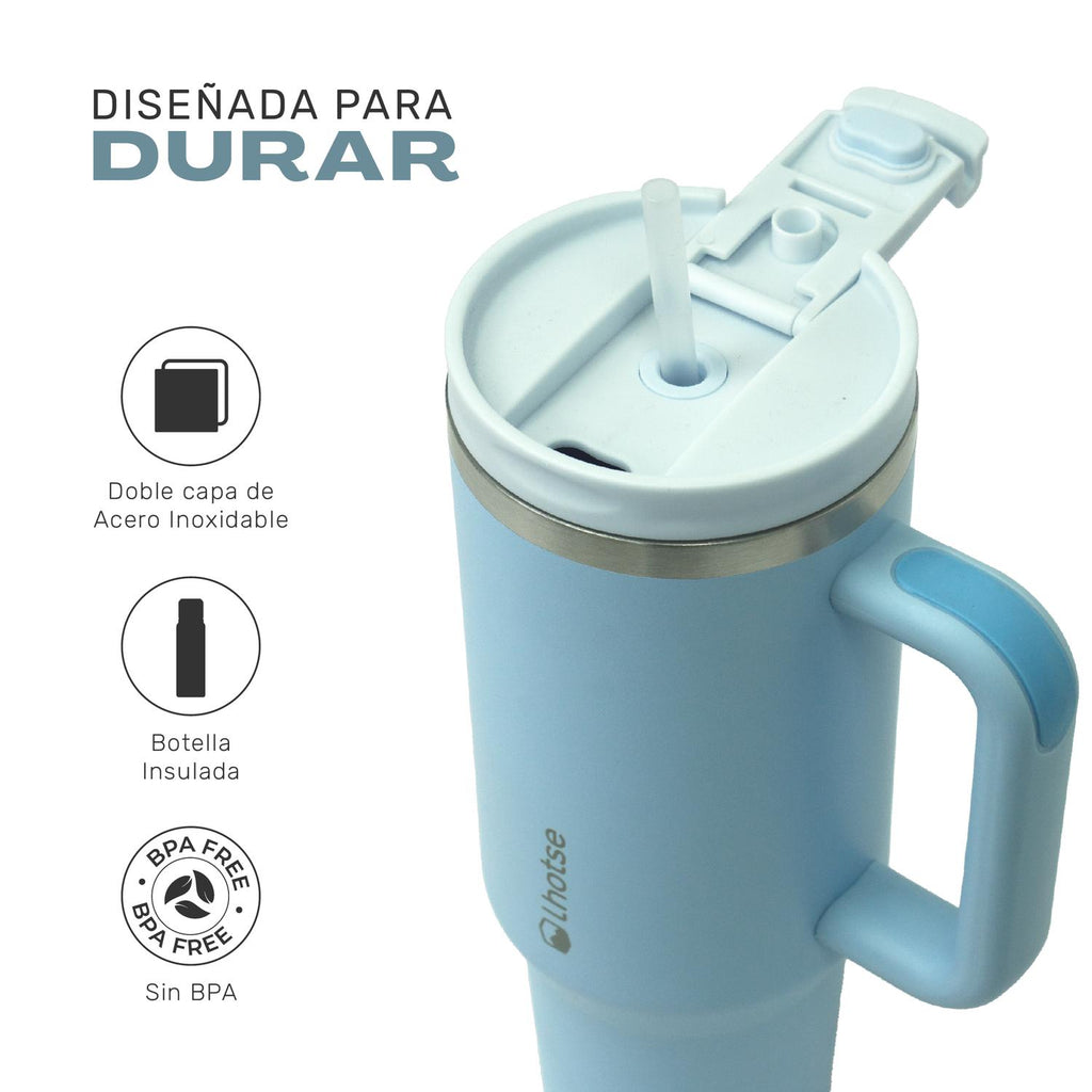 Vaso Térmico Tumbler 1180 ml Lhotse color azul cielo