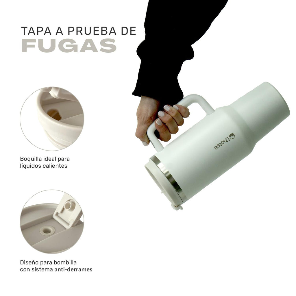 Vaso Térmico Tumbler 1180 ml Lhotse color crema