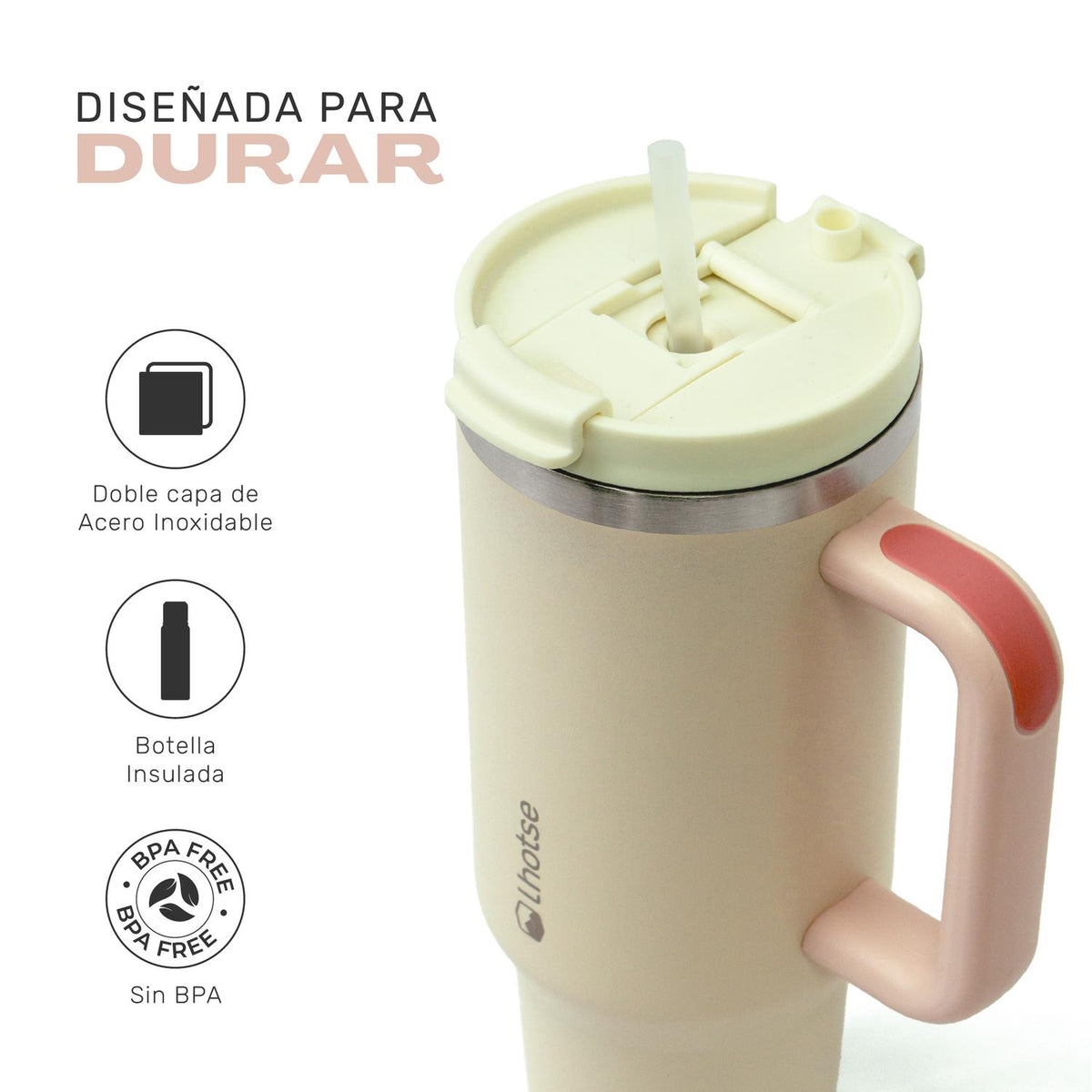 Vaso Térmico Tumbler 1180 ml Lhotse color rosa