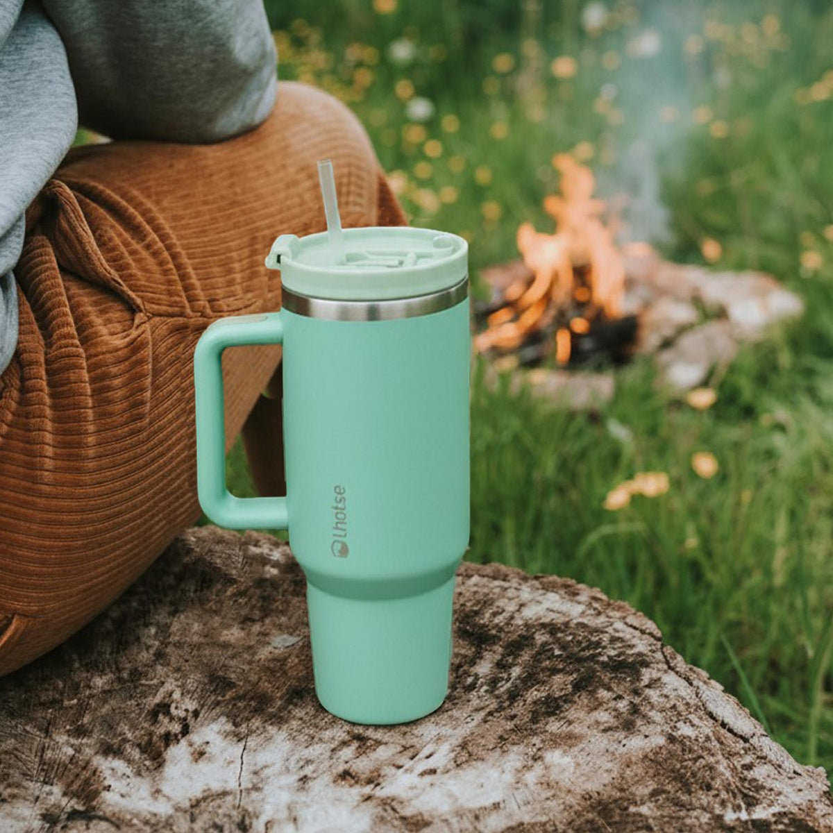 Vaso Térmico Tumbler 1180 ml Lhotse color verde claro